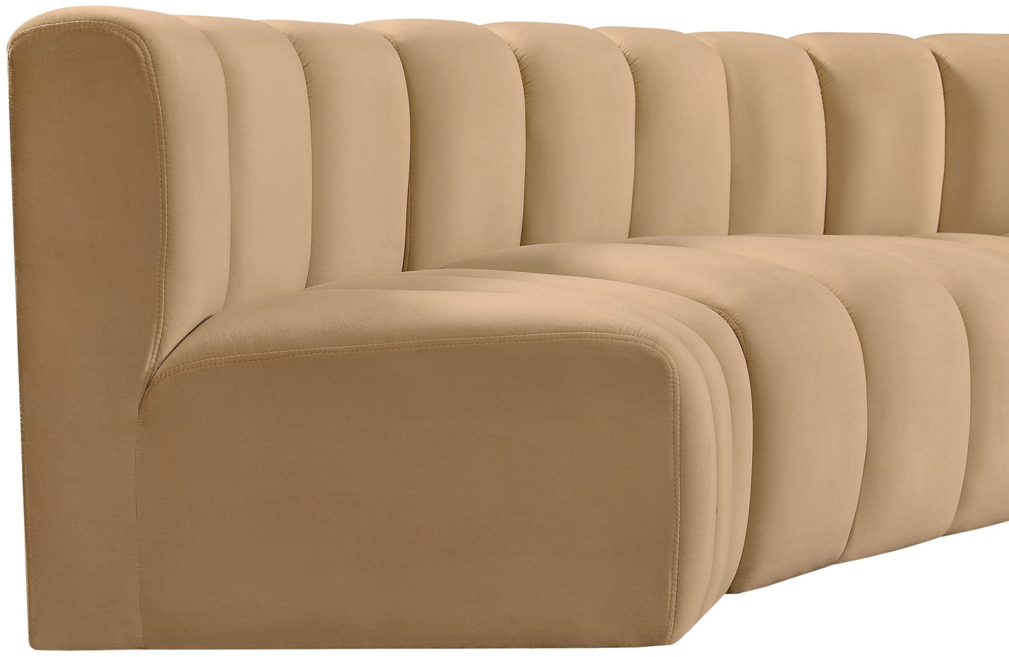Arc - Velvet 4 Piece Corner Modular Sofa