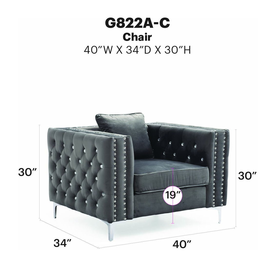 Glory Furniture - Paige - Chair