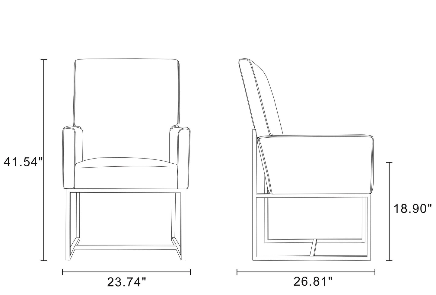 Manhattan Element - Dining Arm Chair