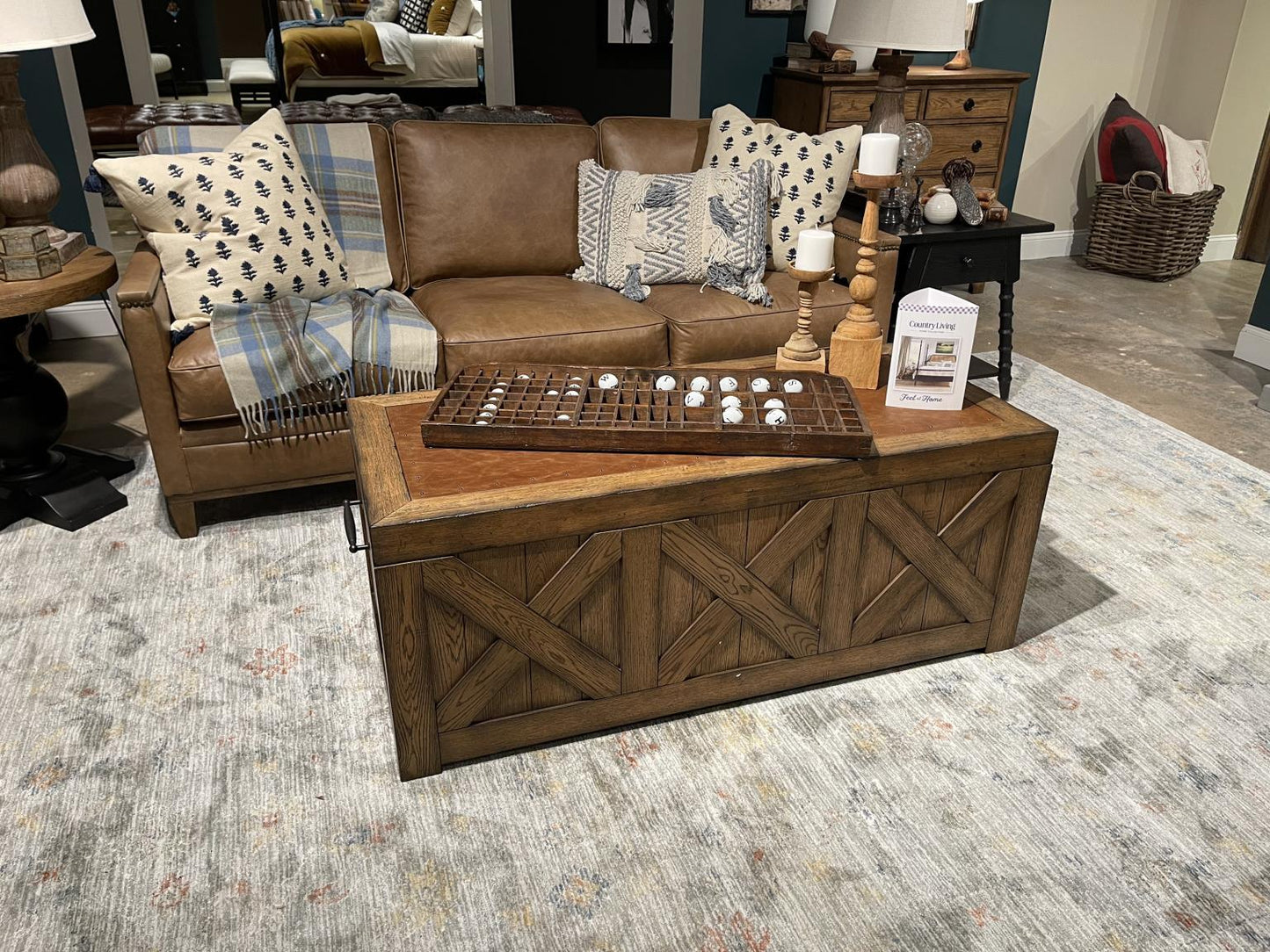 Vintage Market - Captains Truck Cocktail Table - Barnwood Oak