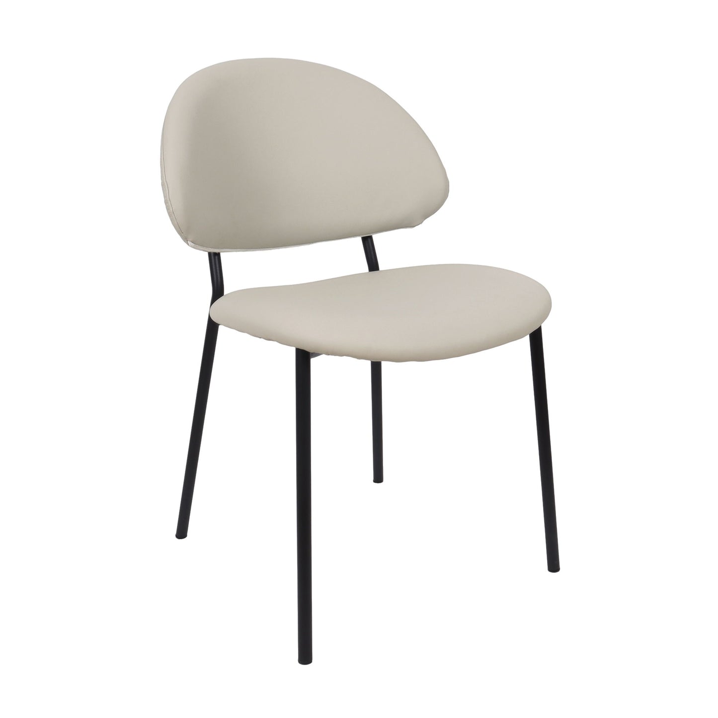 Manhattan Haven - Vegan Leather Metal Side Chair (Set of 4)