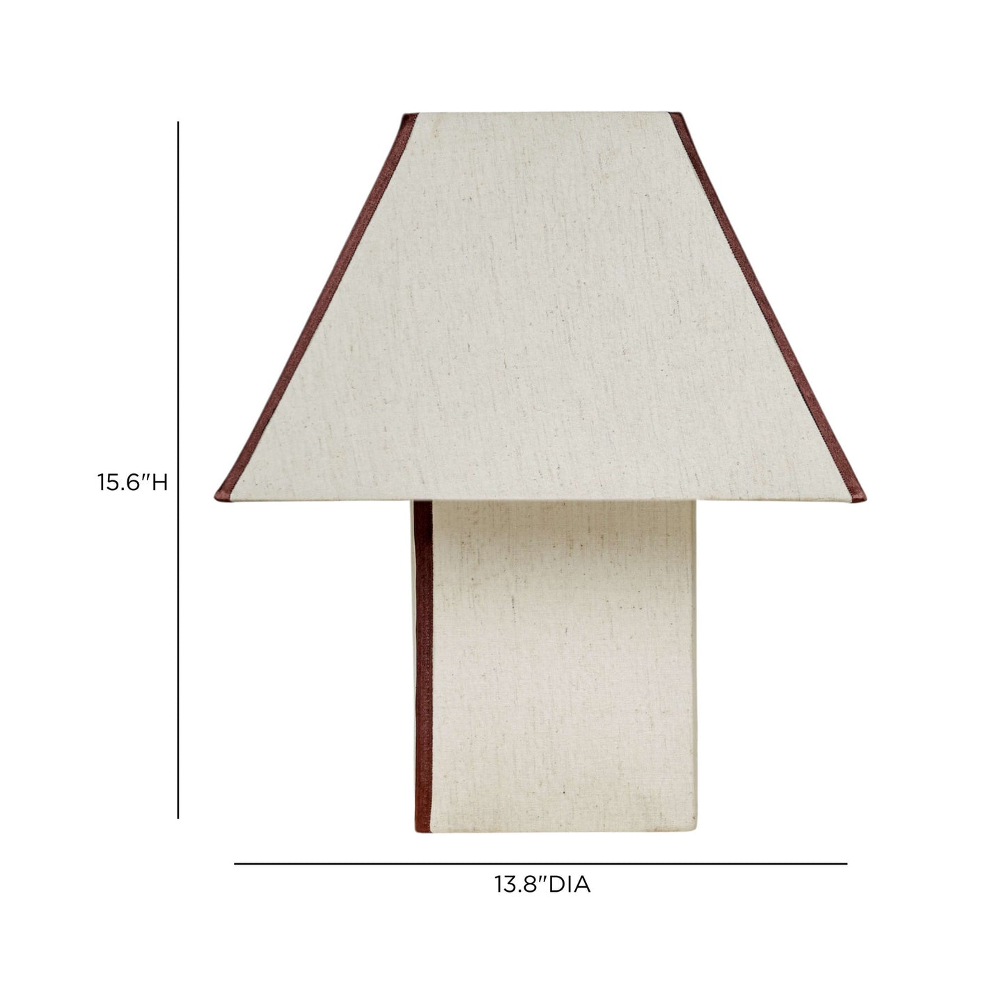 Josephine - Pyramid Table Lamp - Chocolate Brown