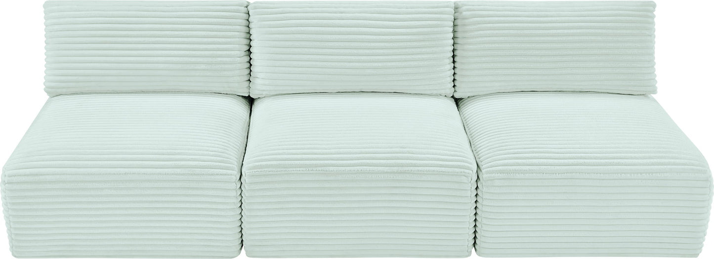 Shaggy - 3 Seat Modular Armless Sofa