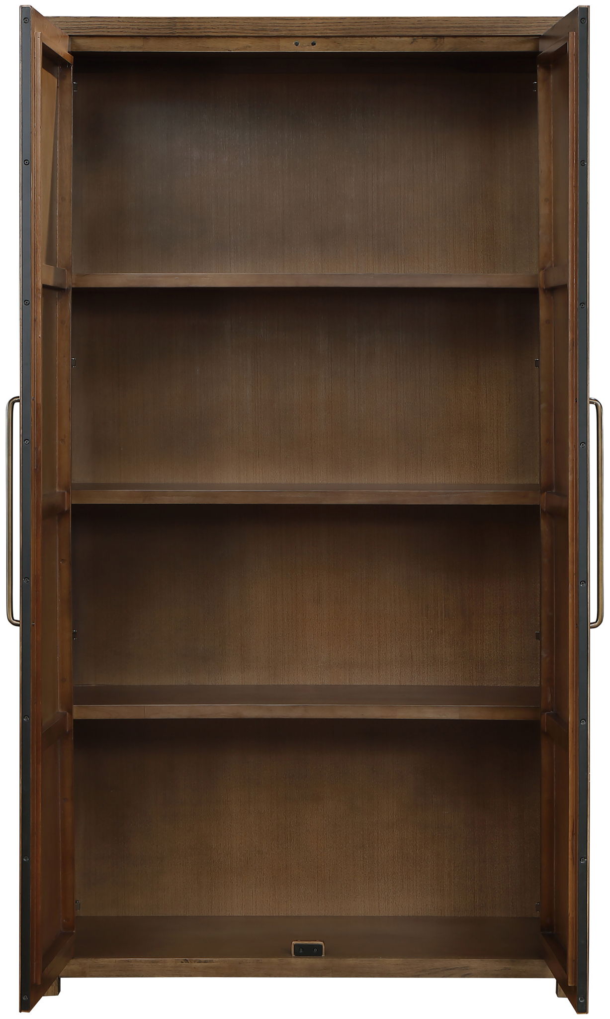 Vana - Solid Wood, Oak Veneer And Stainless Steel Storage Cabinet