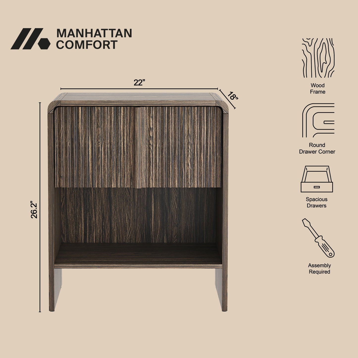 Manhattan Novara - Nightstand