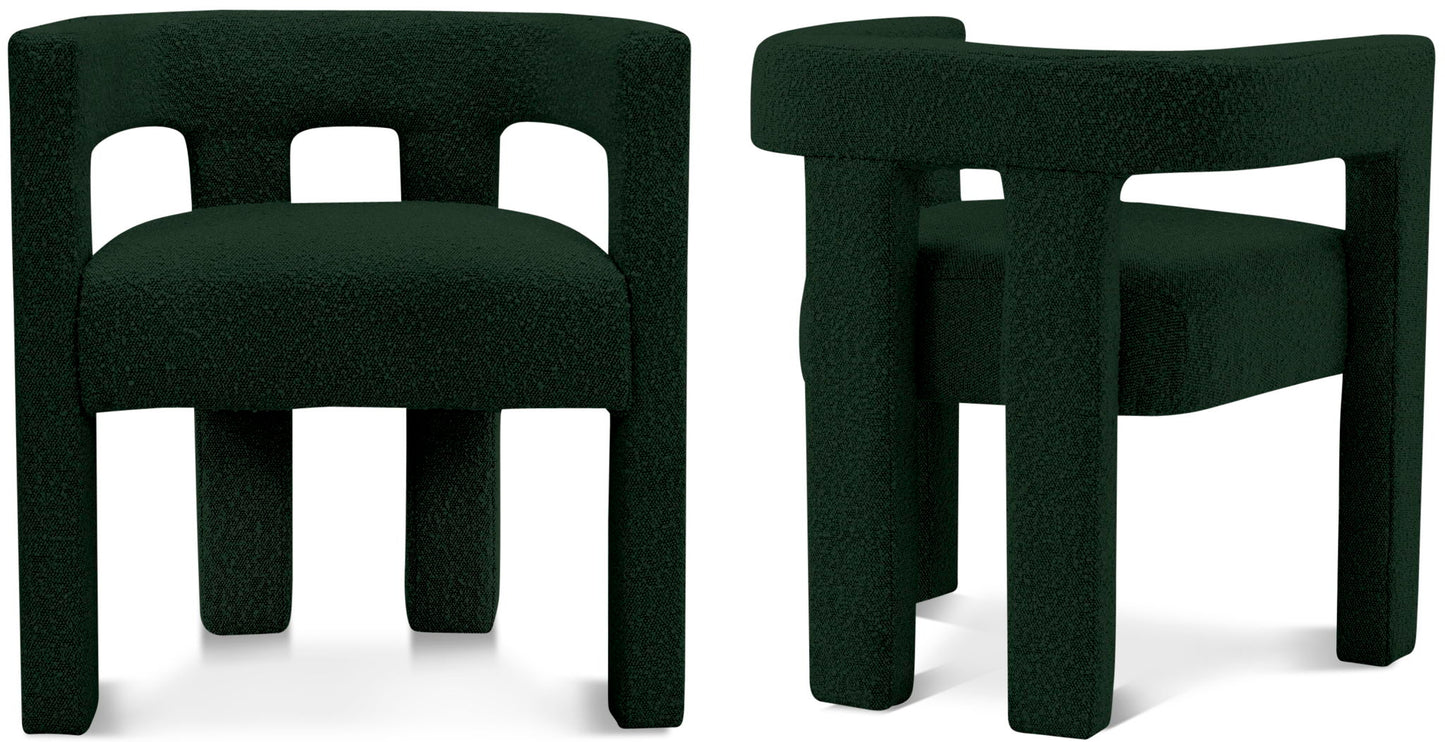Athena - Boucle Fabric Dining Chair