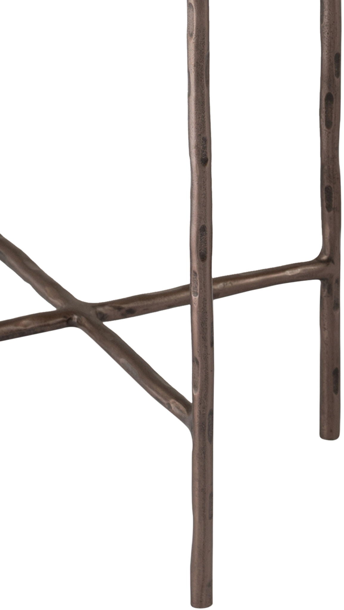 Vetra - Iron Base Bunching End Table - Bronze