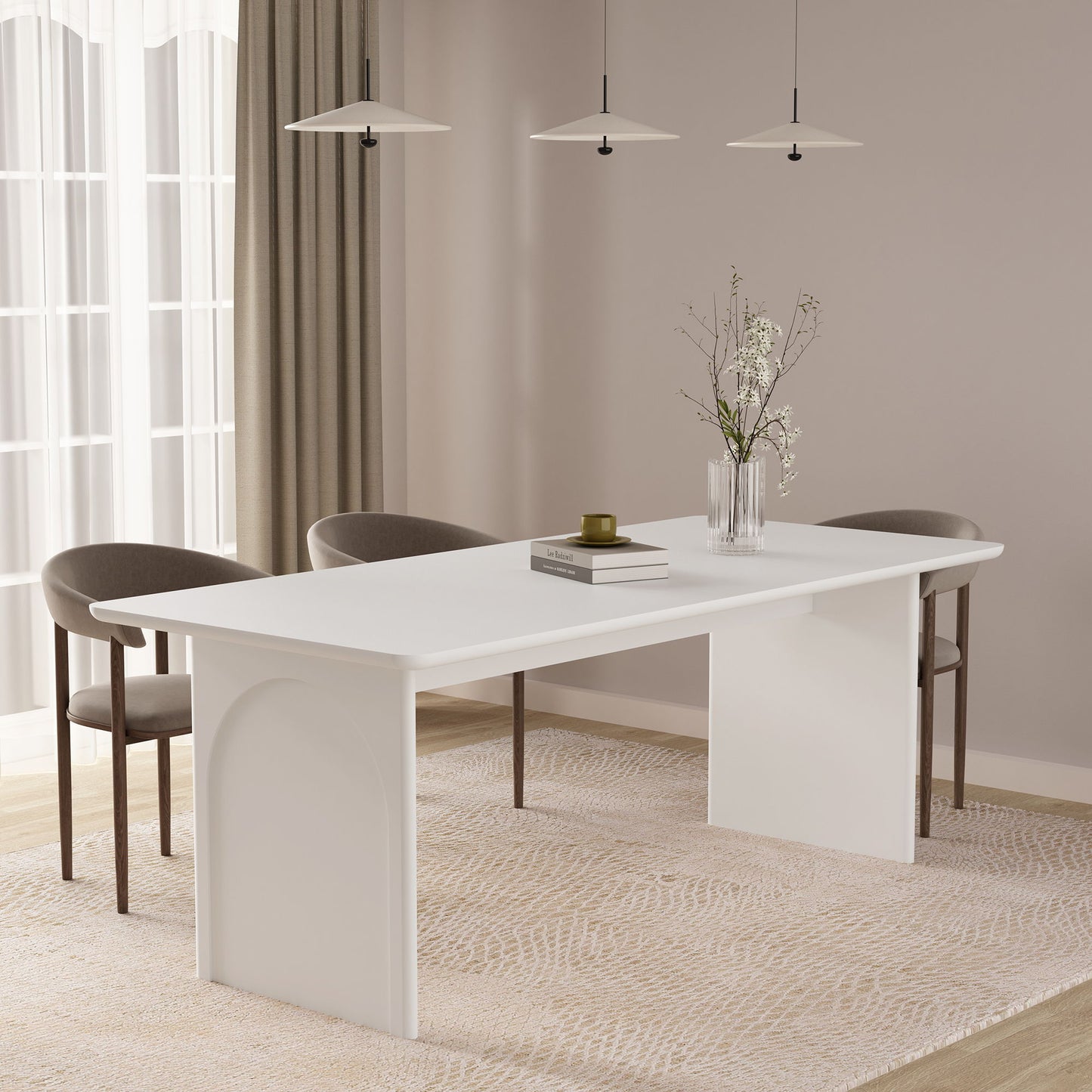 Ella - Dining Table - White