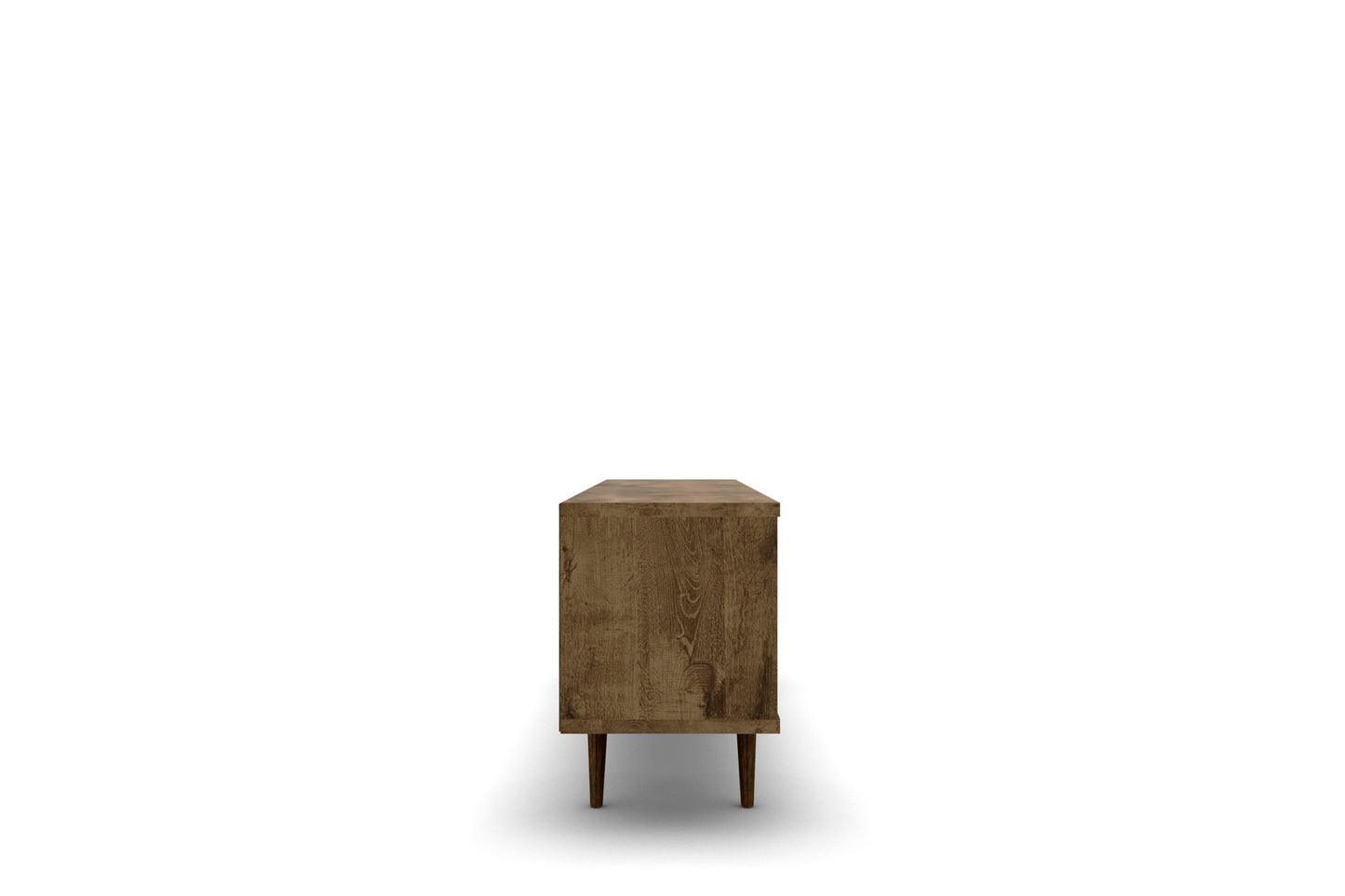 Manhattan Liberty - 63" TV Stand With Rustic Brown Frame