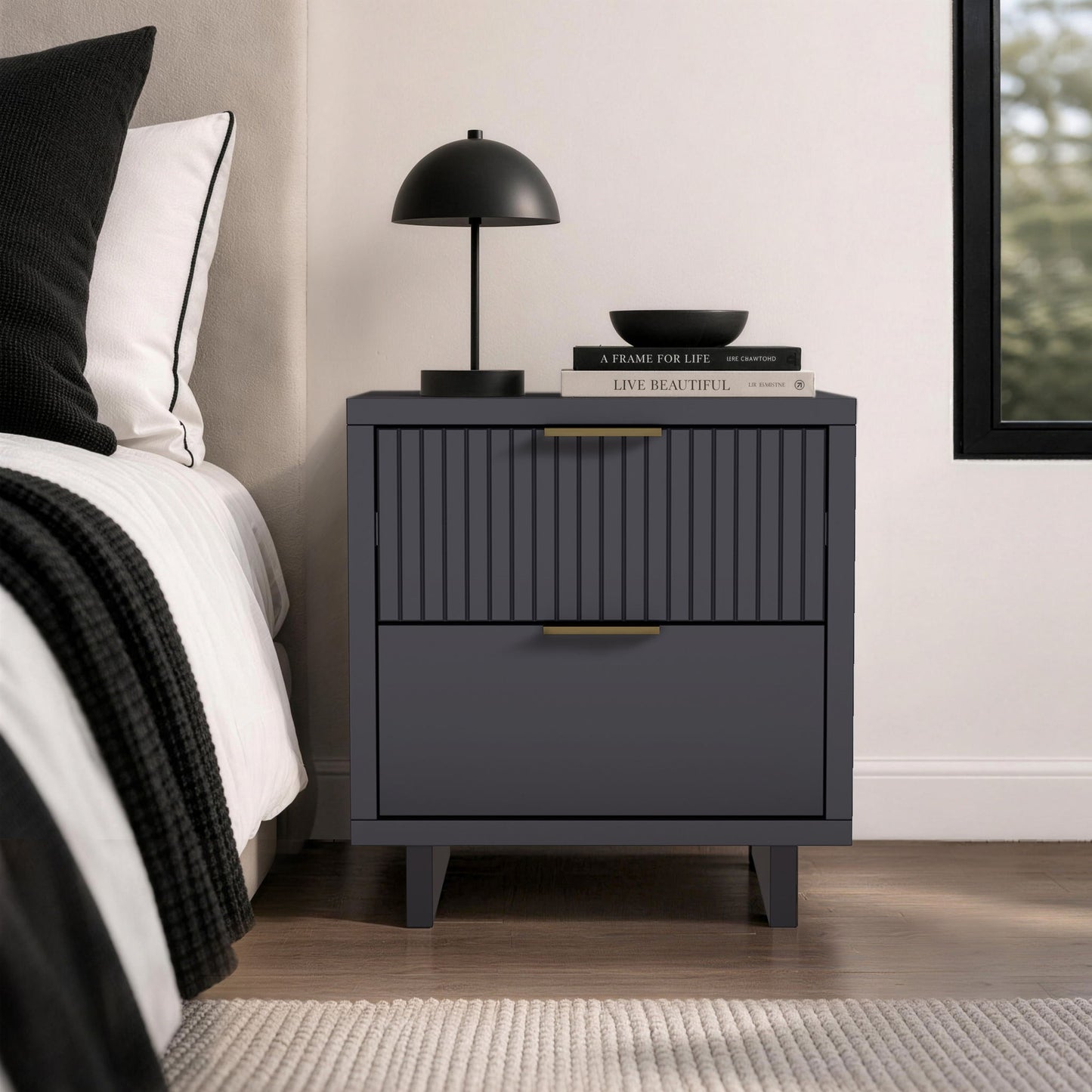 Manhattan Elara - Solid Wood Nightstand