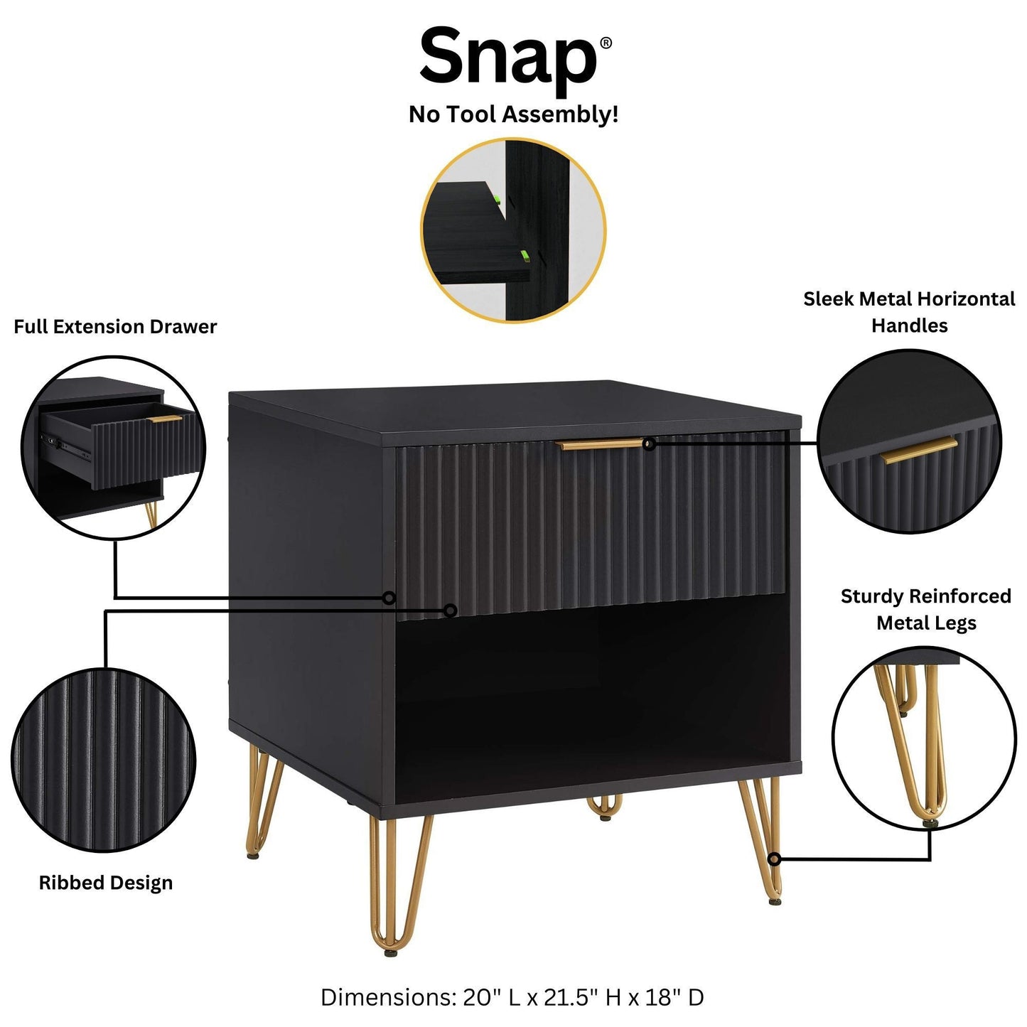 Manhattan Dumbo - Nightstand