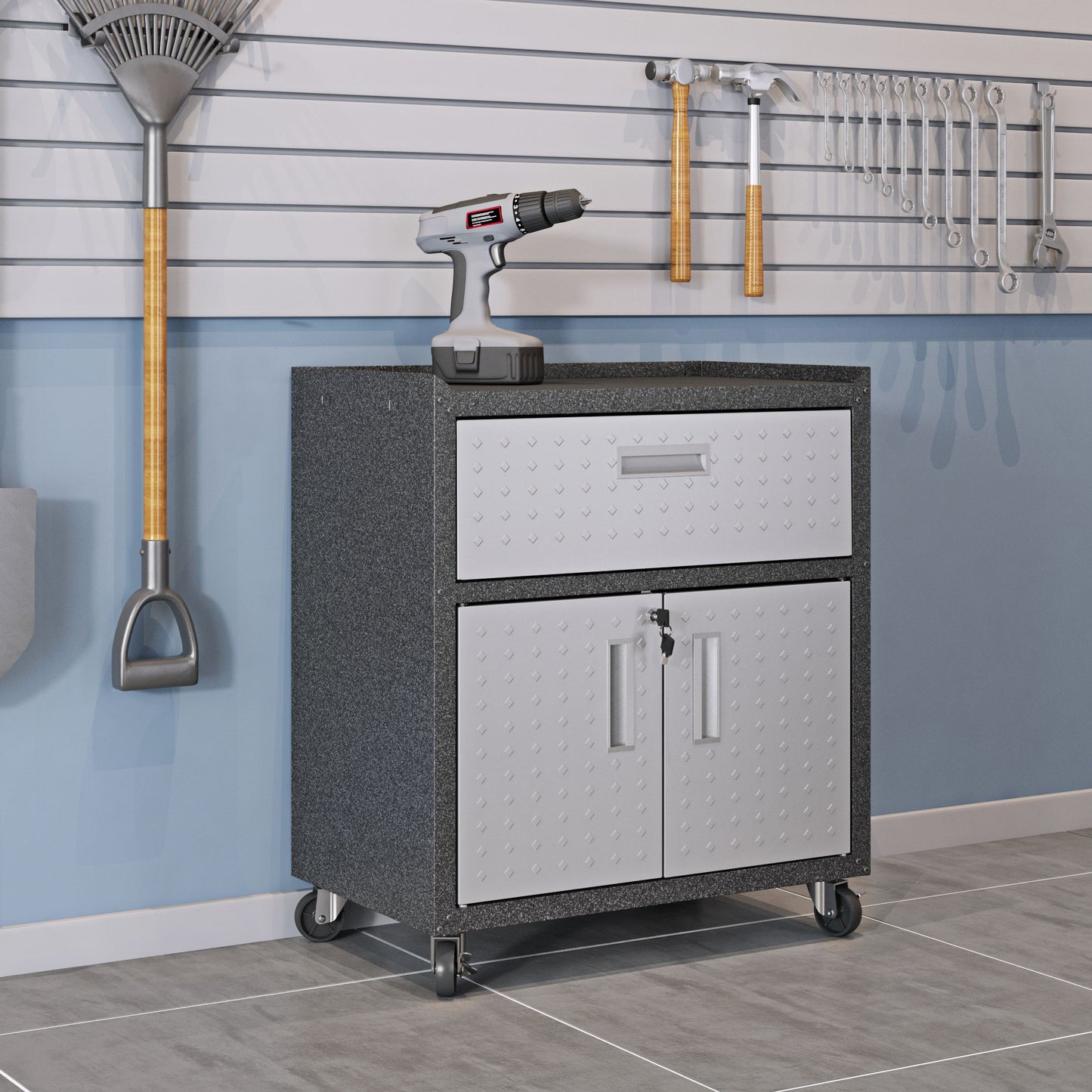 Manhattan Fortress - Rolling Garage Cabinet
