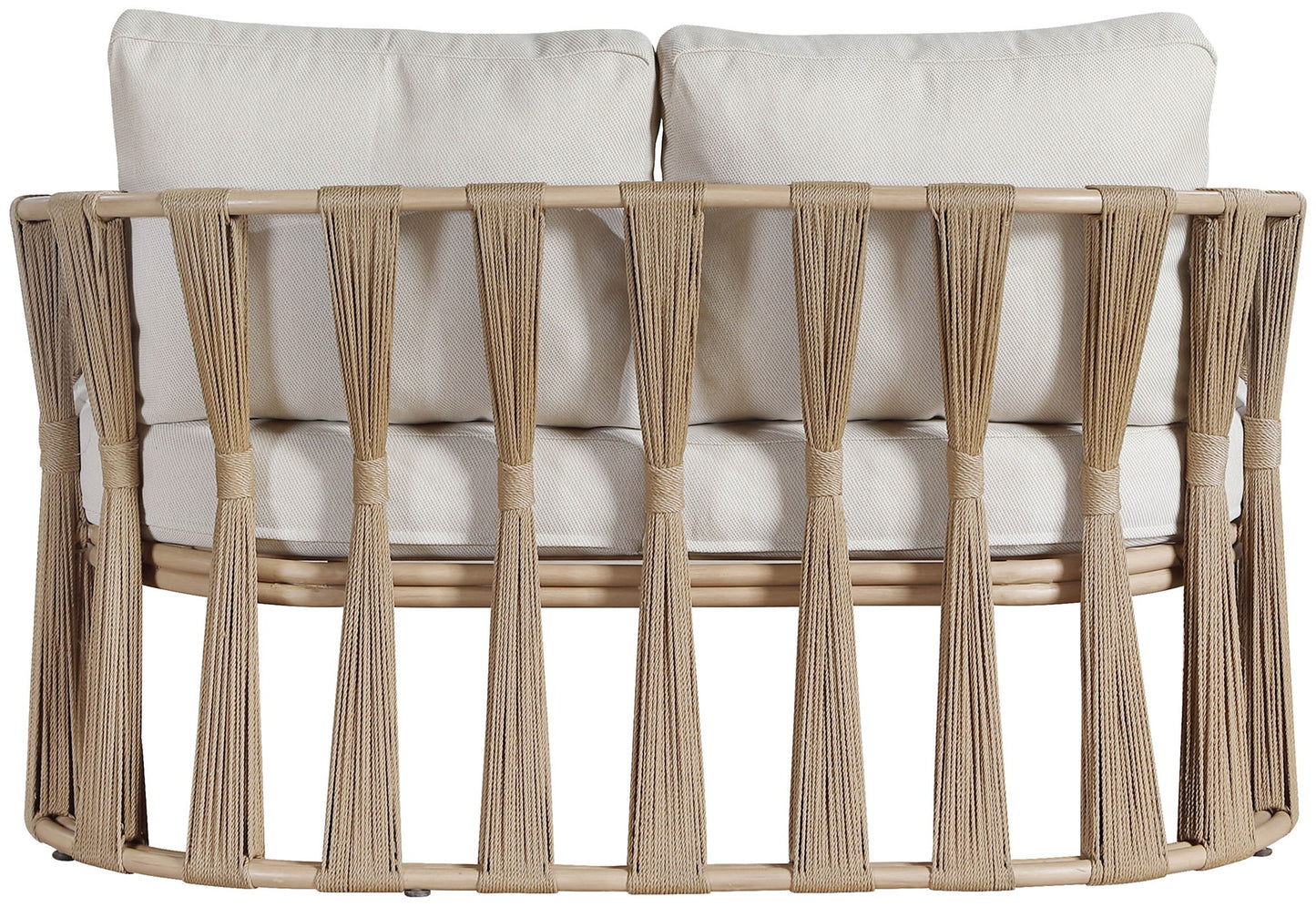 San Pietro - Resilient Waterproof Fabric 60.5" Upholstered Outdoor Patio Loveseat