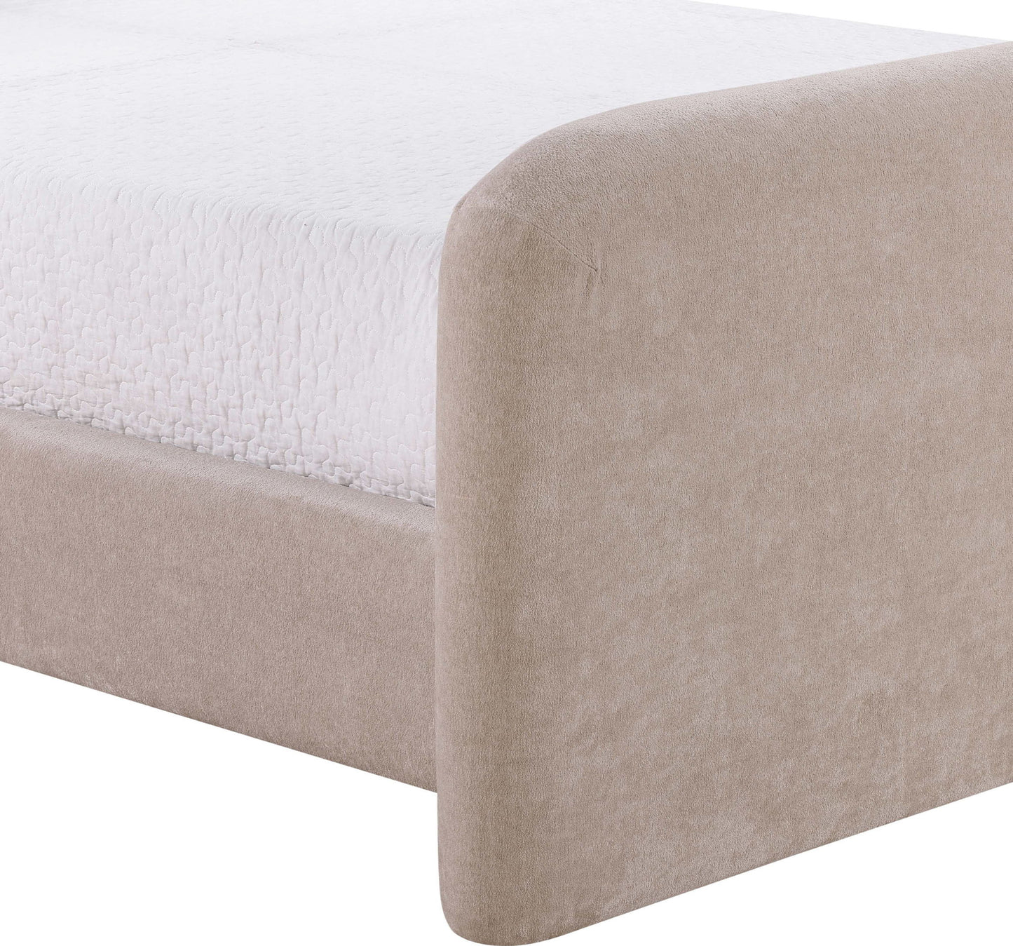 Fira - Chenille Fabric Upholstered Bed