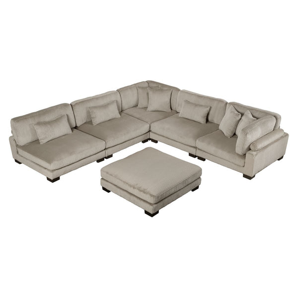 Traverse 6-Piece Modular Sectional with Ottoman
