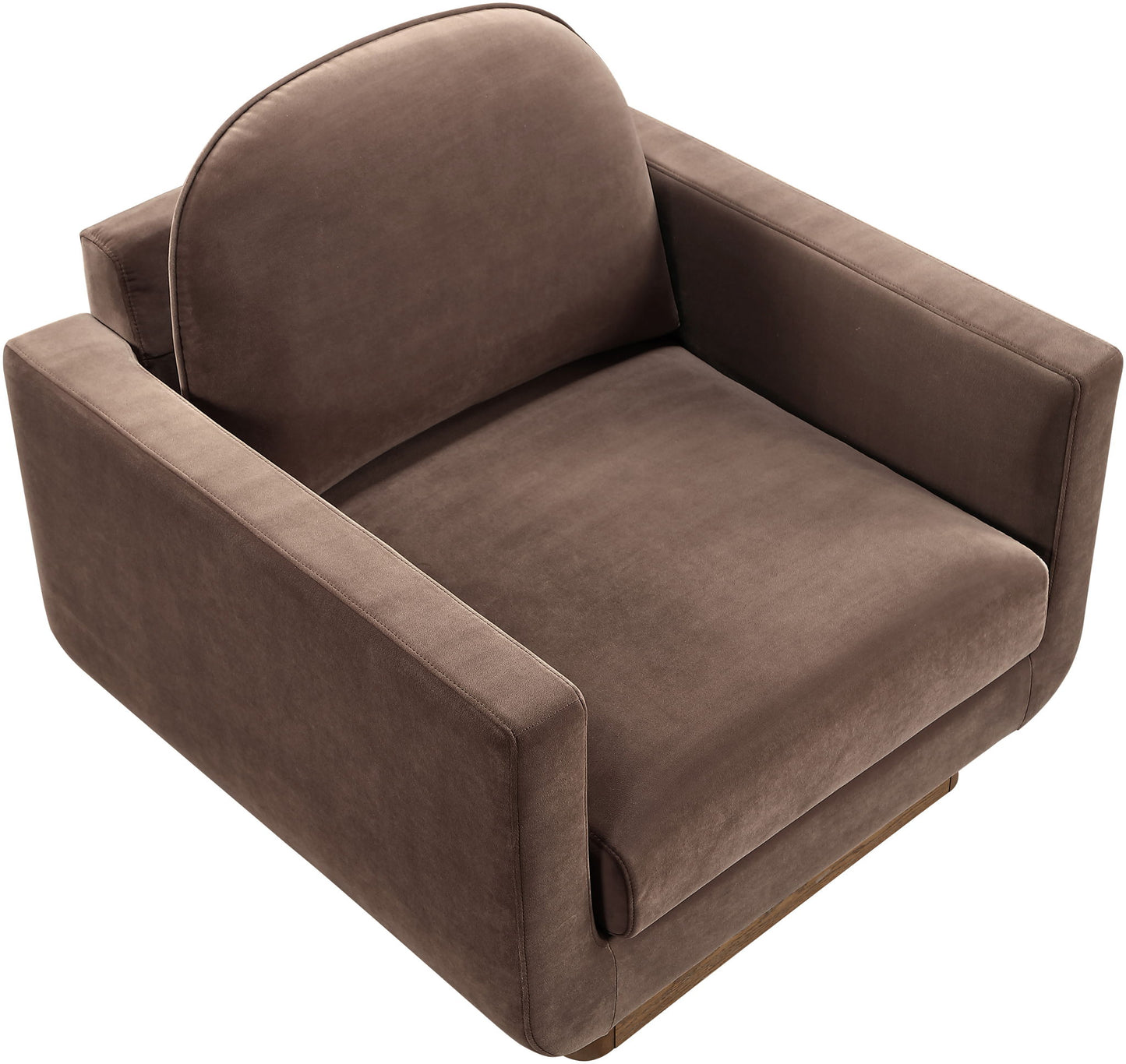 Diviento - Velvet Performance Fabric Upholstered Accent Chair