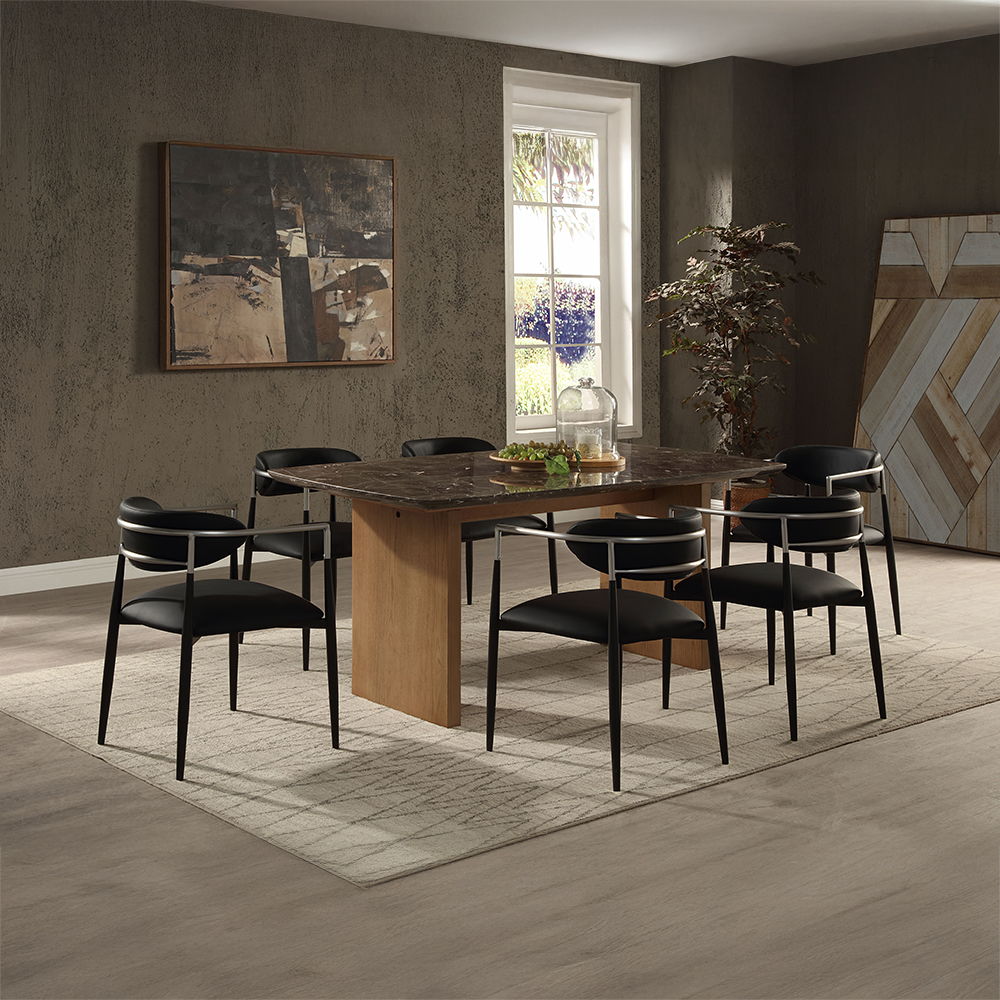Jaramillo - Dining Table - Marble Top & Natural Finish