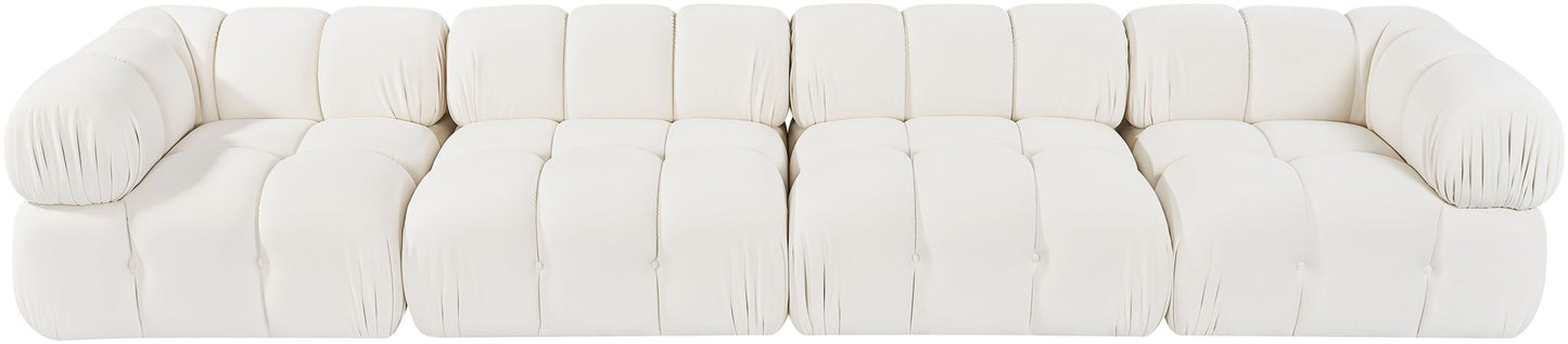 Orin - Fabric Velvet 4 Piece Modular Sofa