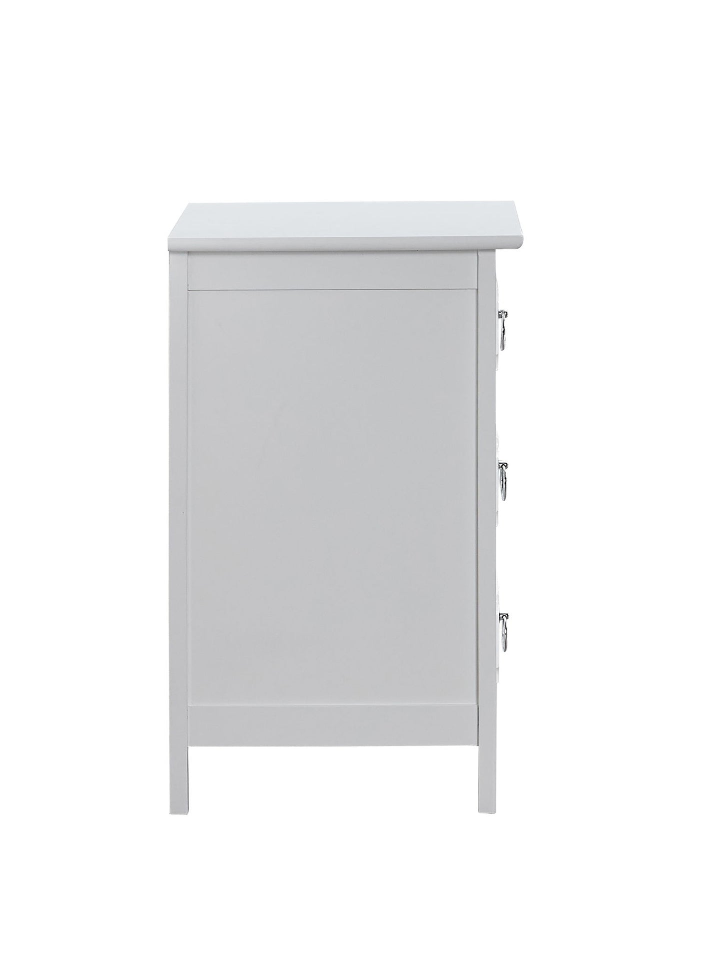 Daniel - 3 Drawer Wood Nightstand - White