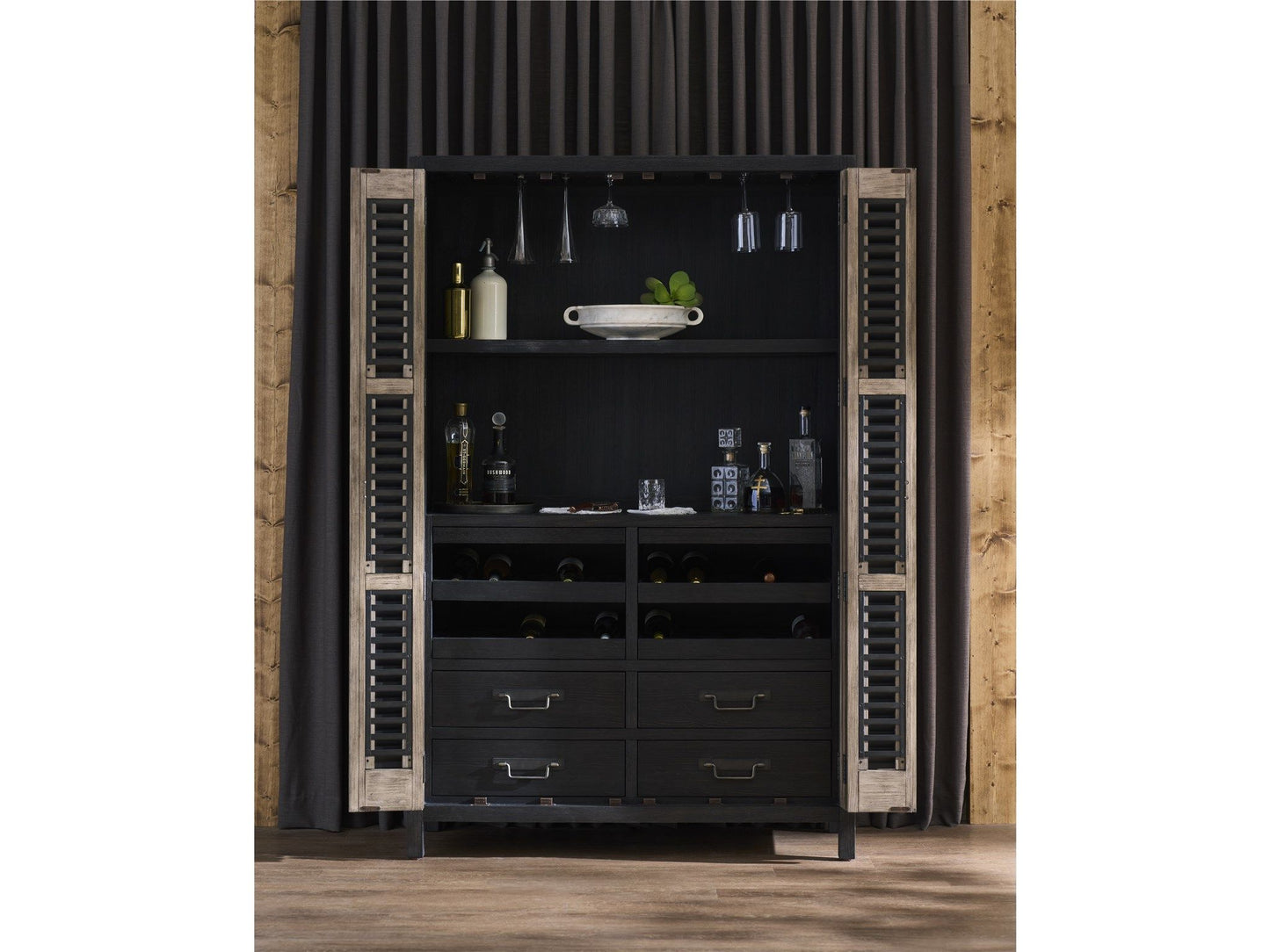 Dwell - Bar Cabinet - Dark Gray