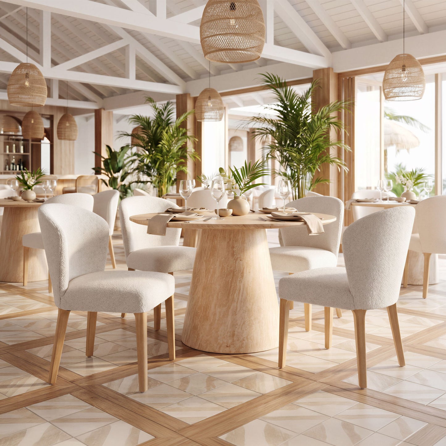 Mondstein - Dining Chair (Set of 2) - White / Ivory