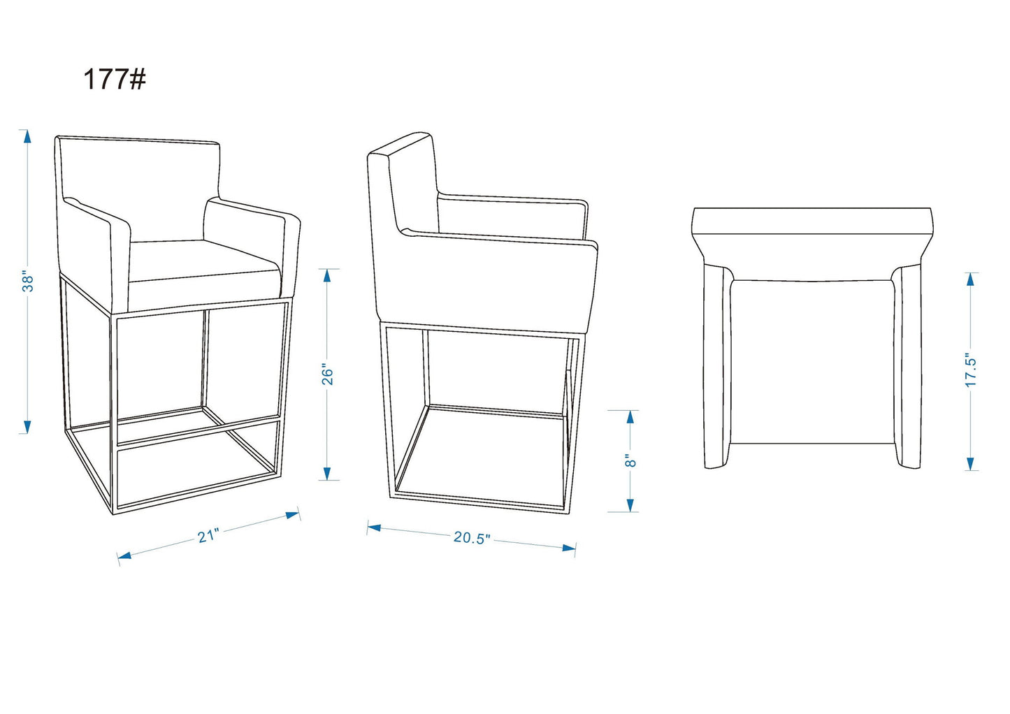 Manhattan Ambassador - Counter Stool