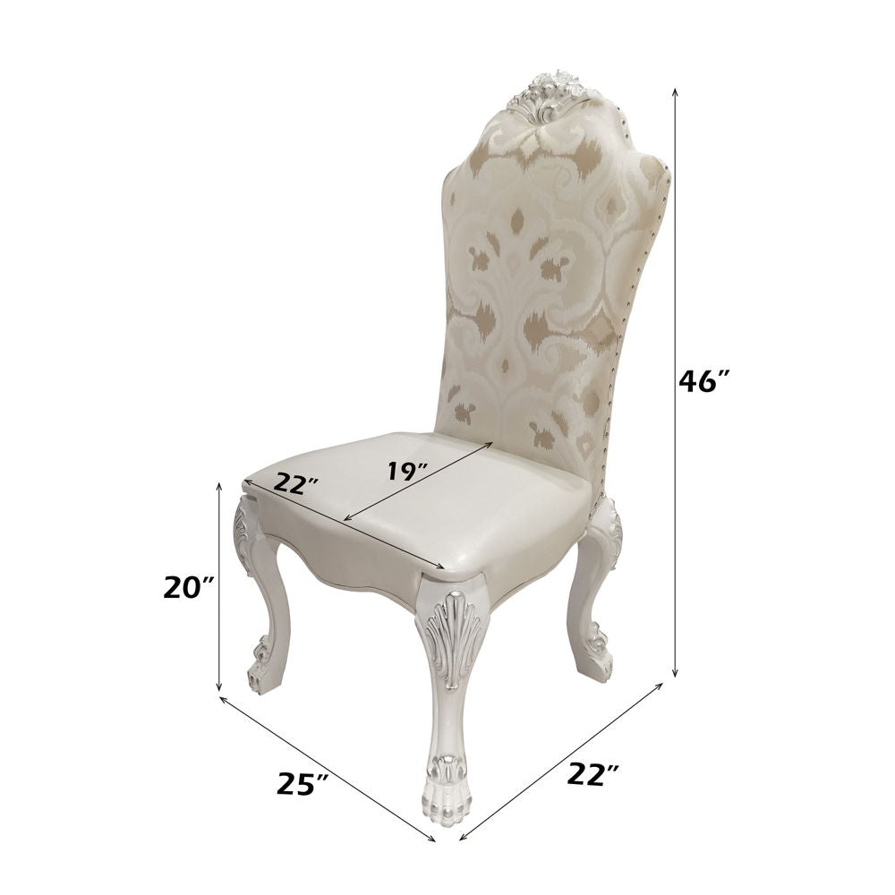 Dresden - Side Chair (Set of 2) - Fabric & Bone White