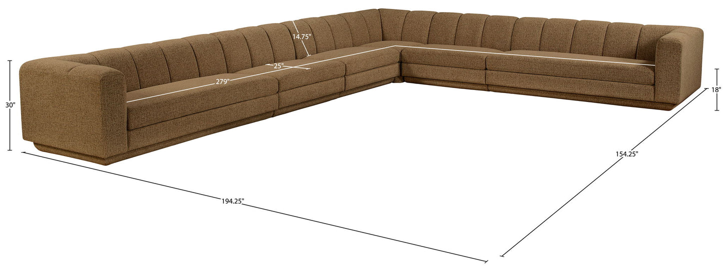 Modari - Sectional - Brown