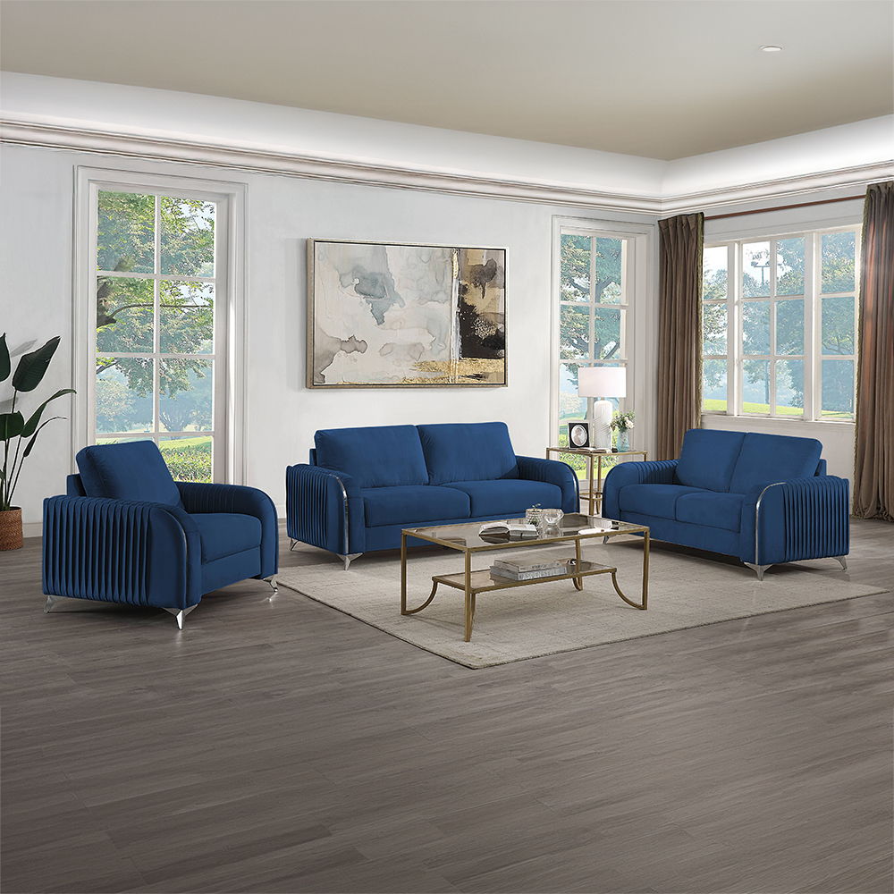 Wenona - Sofa - Blue Velvet