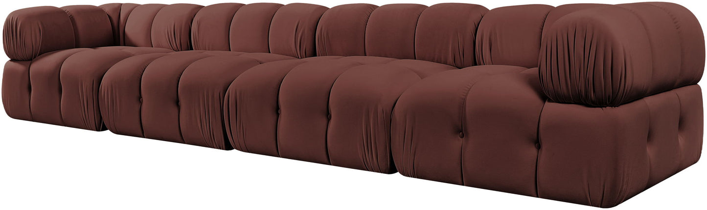 Orin - Fabric Velvet 4 Piece Modular Sofa