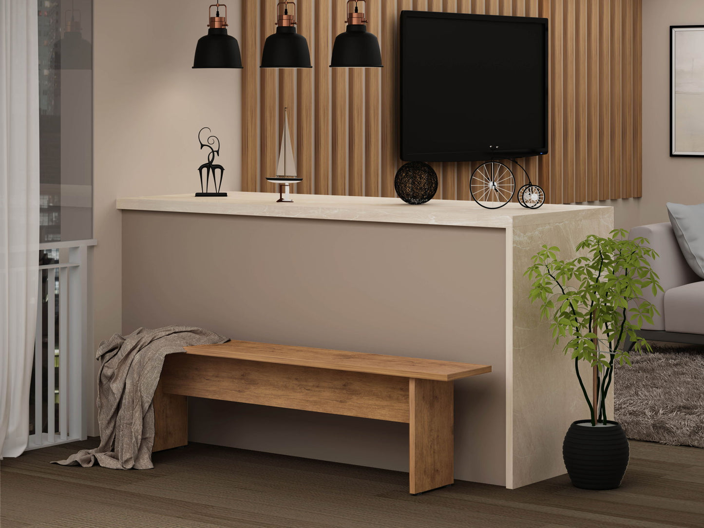 Manhattan Nomad - Dining Bench