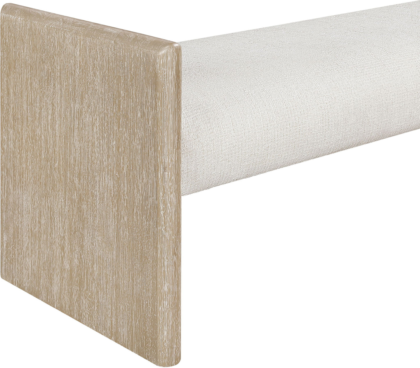 Hickory - Fabric Upholstered Bench - Natural Frame