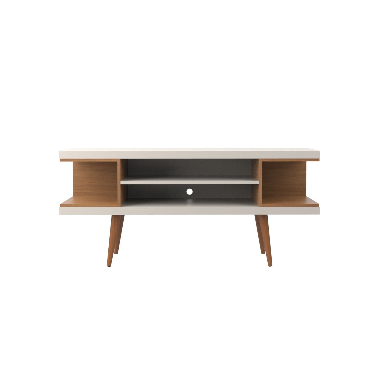 Manhattan Utopia - TV Stand - Off White And Maple Cream