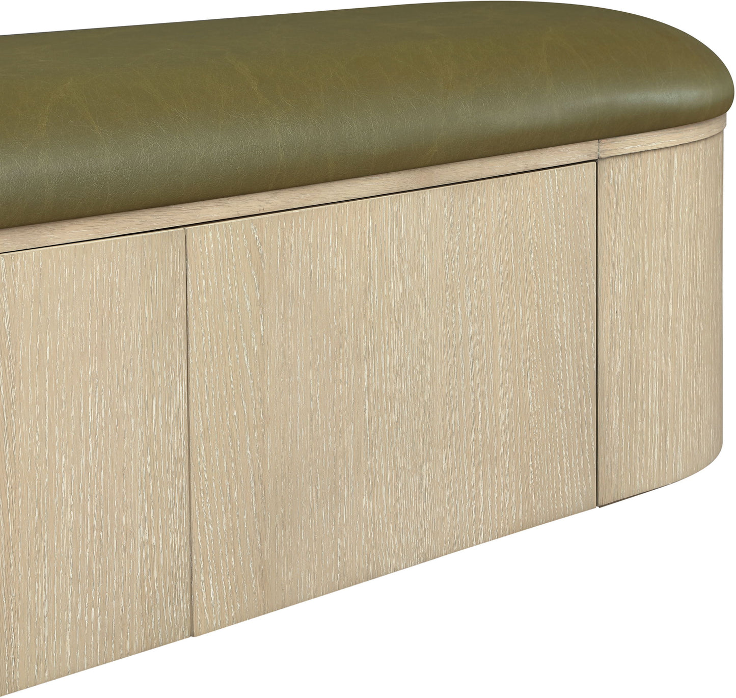 Velden - Upholstered Storage Bench With Stained Natural Base