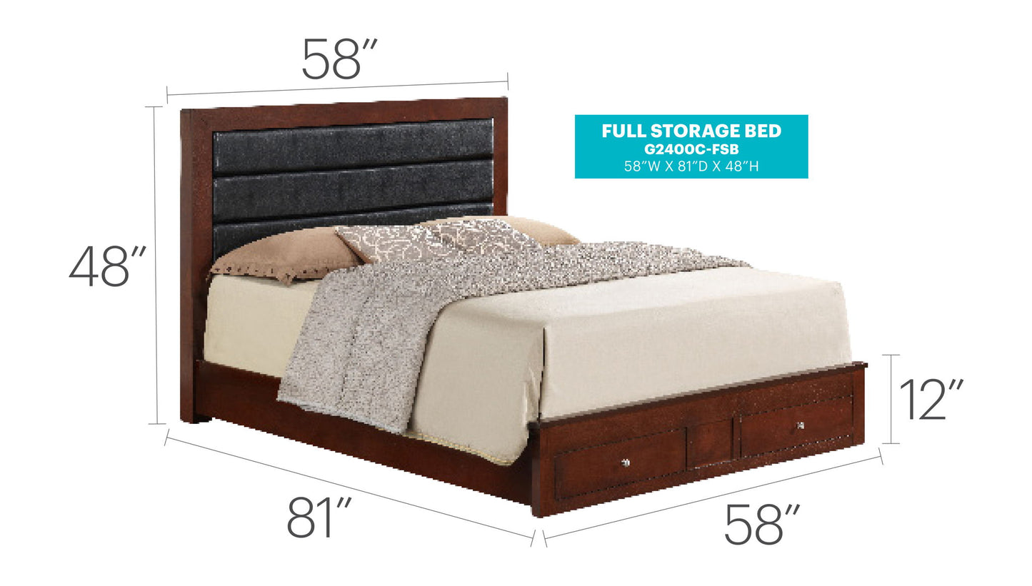 Glory Furniture - Burlington - Upholstered Storage Bed