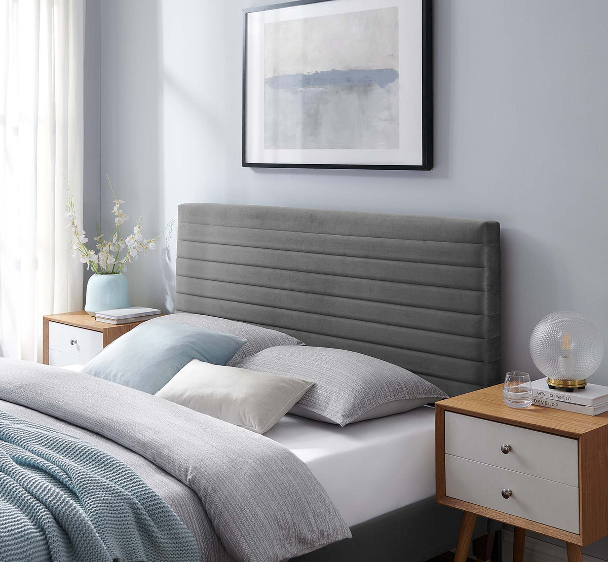 Tranquil Headboard - Full/Queen, Gray