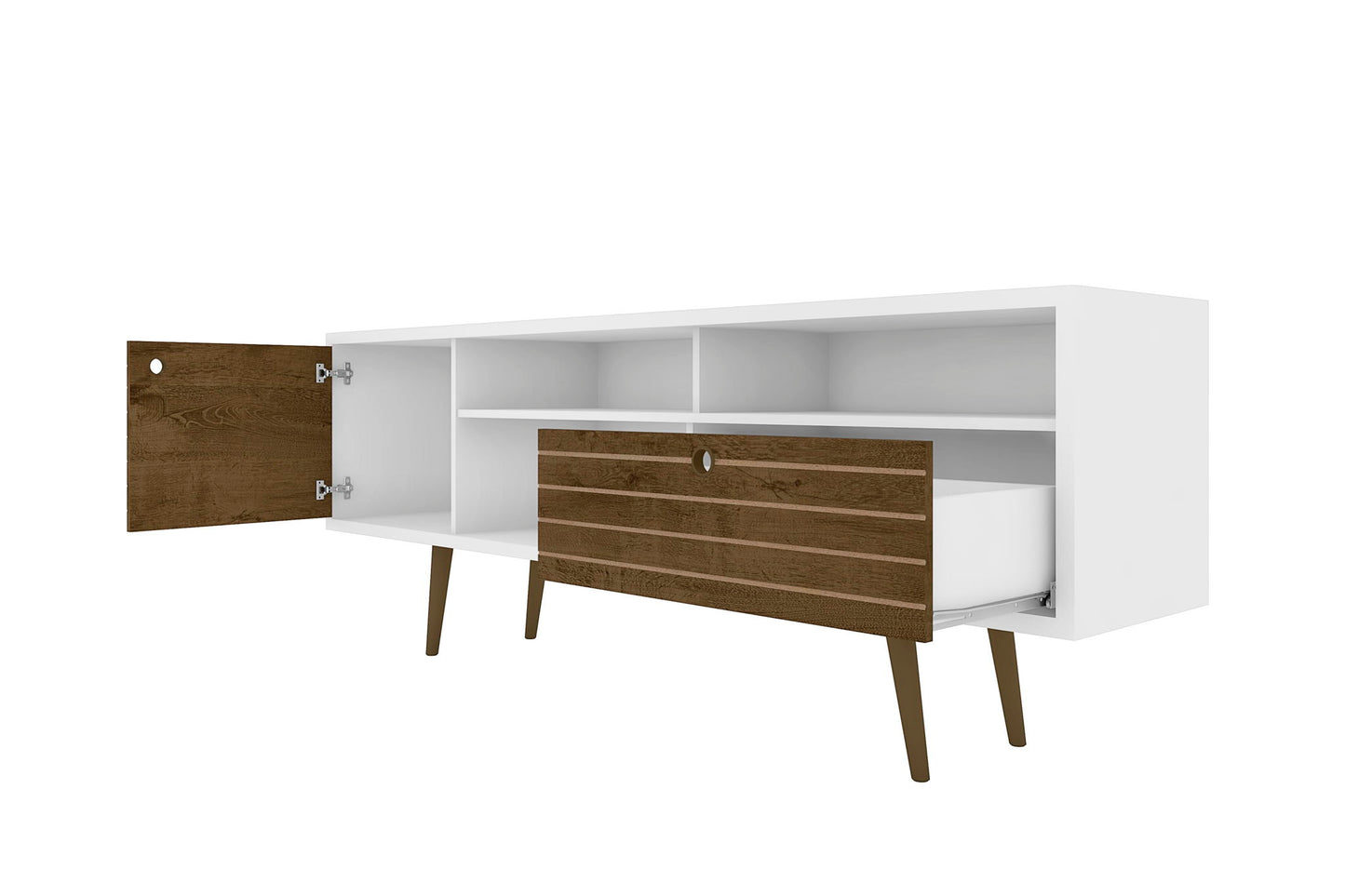 Manhattan Liberty - 71" TV Stand With White Frame
