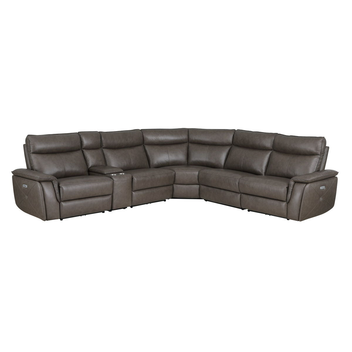 Maroni 6-Piece Modular Power Reclining Sectional with Power Headrests