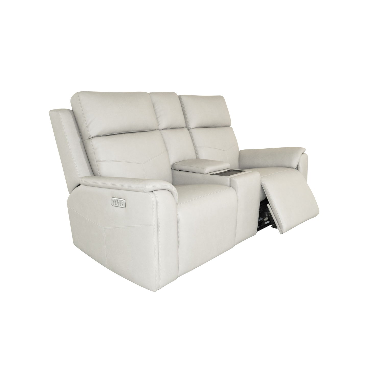 Vernon - Power Reclining Loveseat With Console, Power Headrests, Lumbar, Heat & Massage