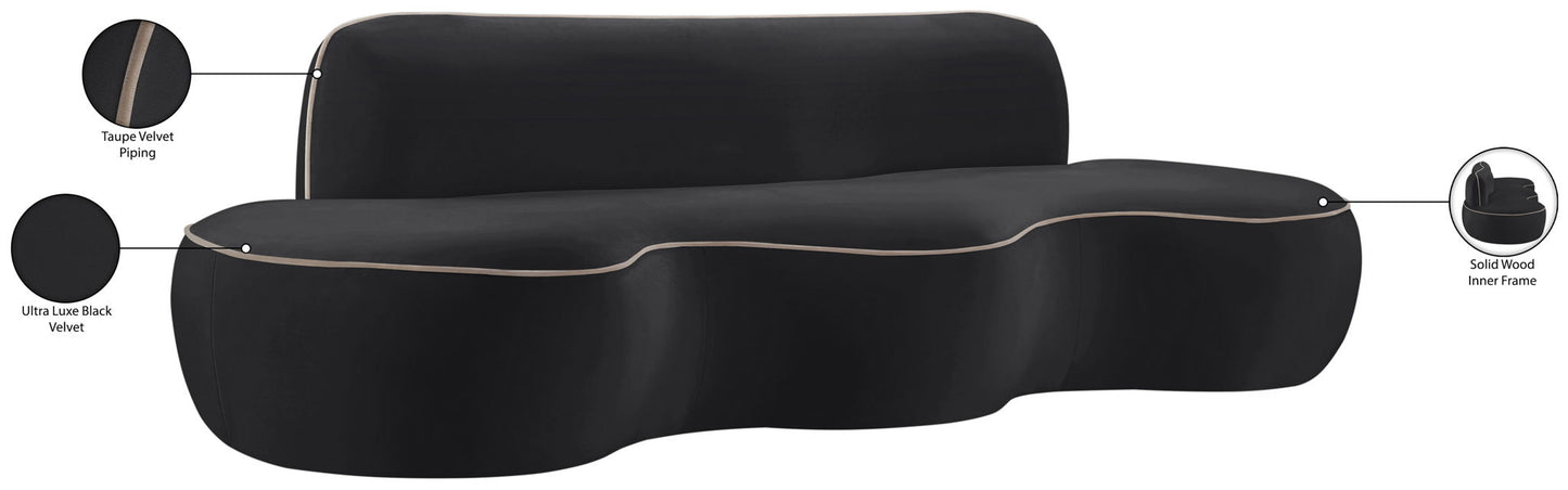 Swerve - Velvet 101" Upholstered Sofa