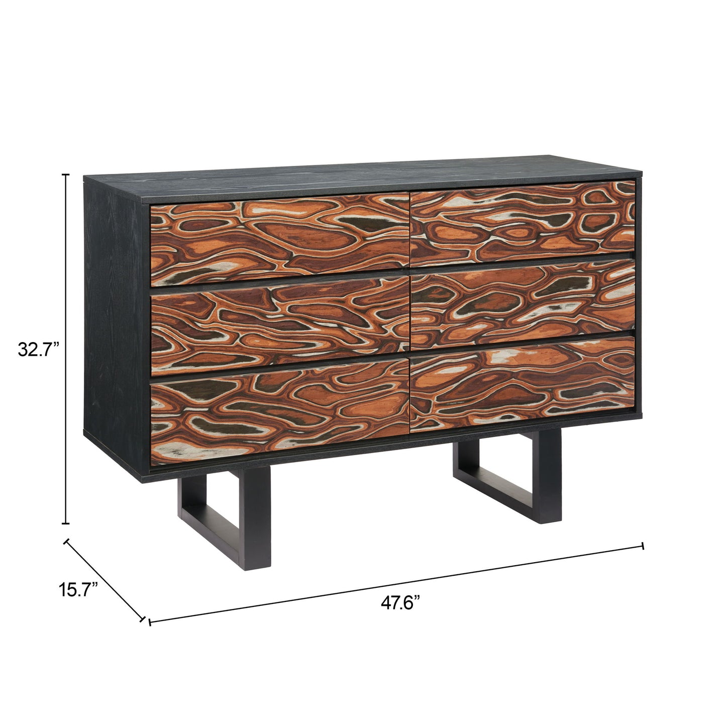 Aremi - Dresser - Brown / Black