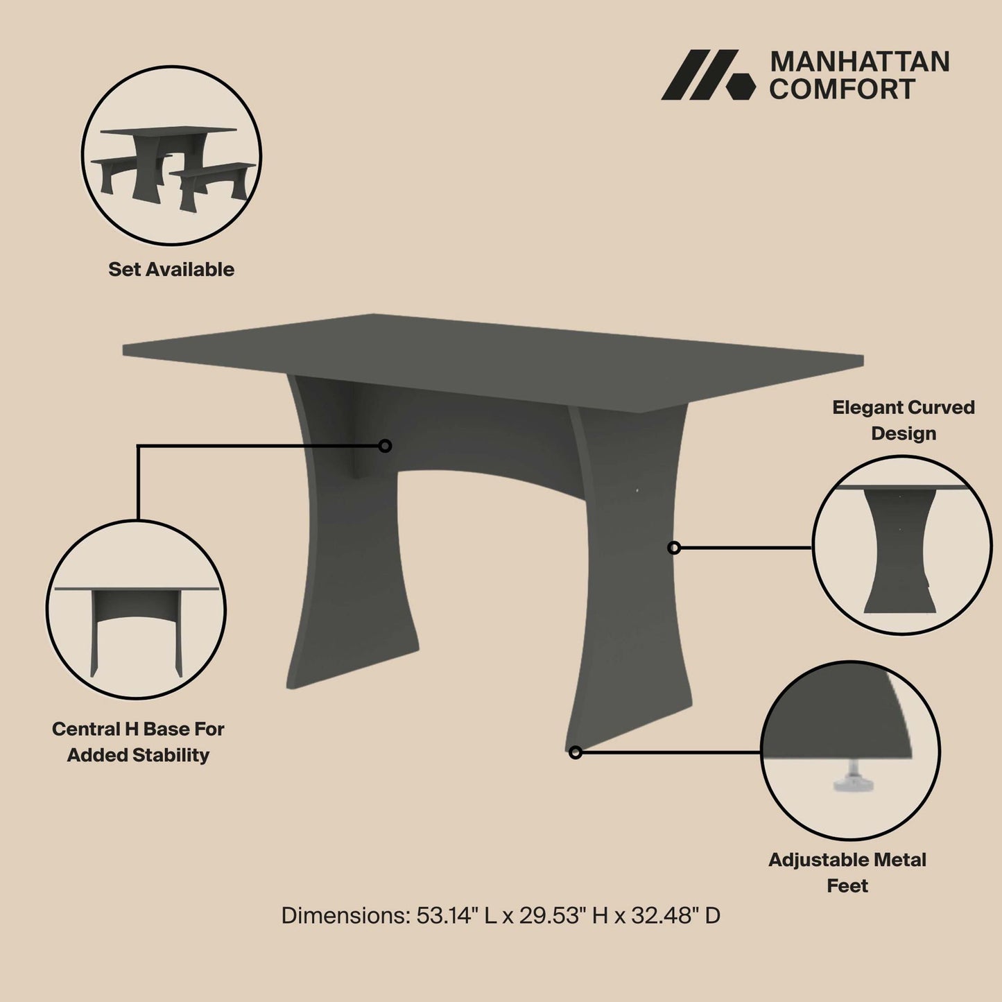 Manhattan Coney - Dining Table