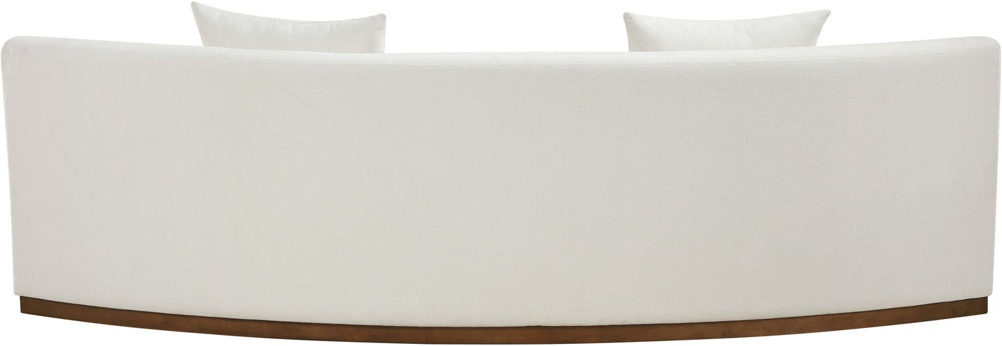 Avanti - 104" Chenille Fabric Upholstered Sofa