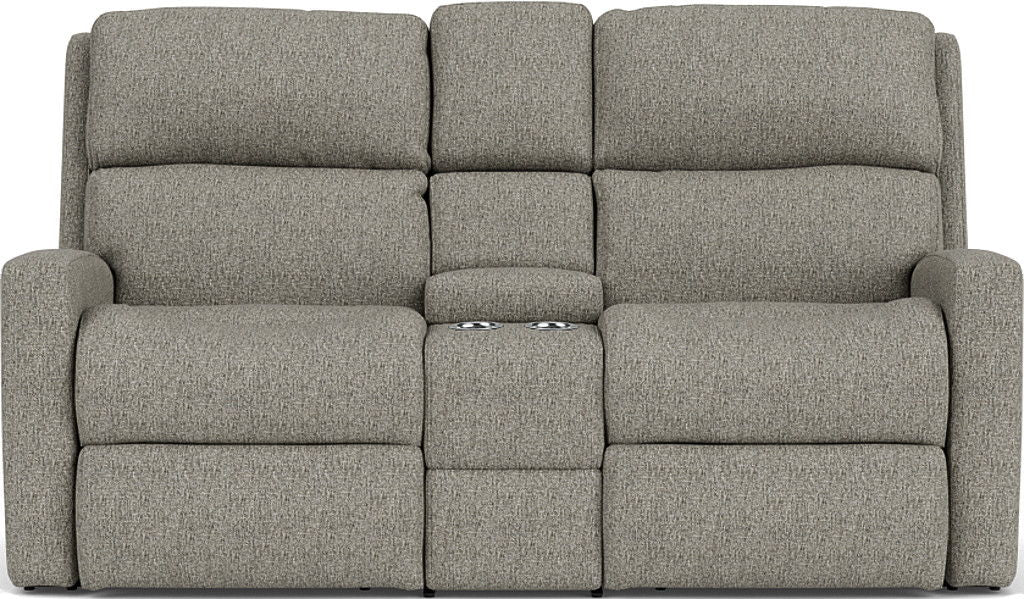 Catalina - Fabric Reclining Loveseat With Console
