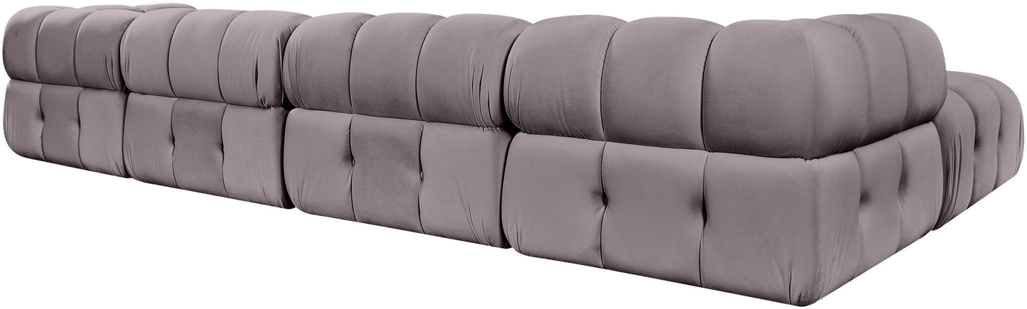 Orin - Fabric Velvet 5 Piece Modular Sectional