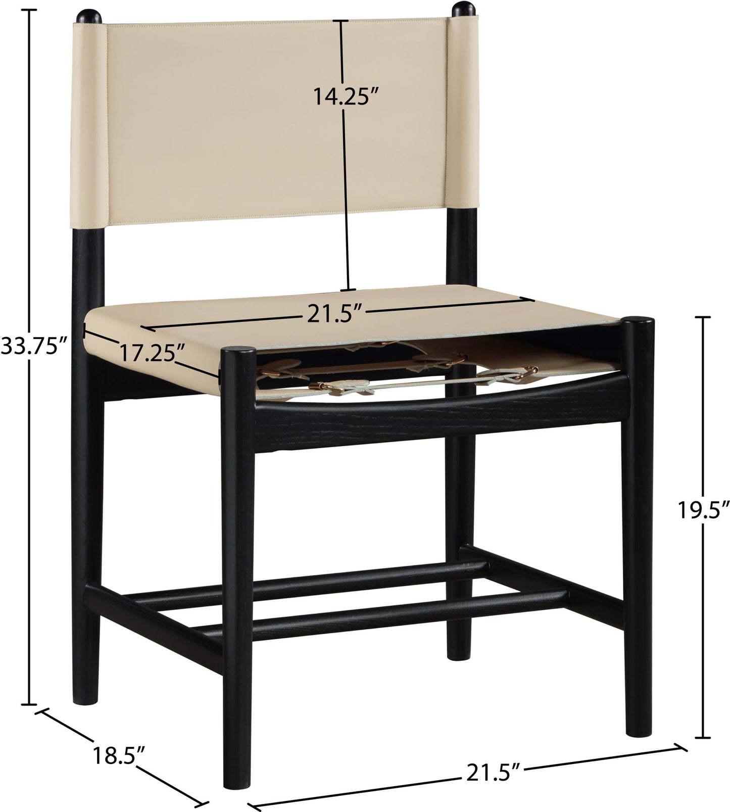 Rawlins - Dining Chair (Set of 2) - Black Frame