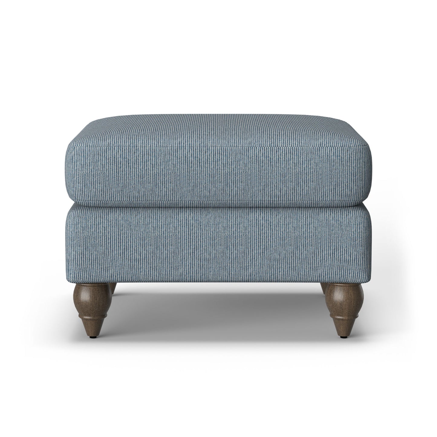 Moxy - Fabric Ottoman, Round Turned Legs