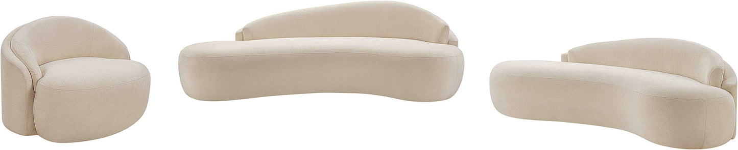 Caspian - Chenille Fabric Upholstered Sofa