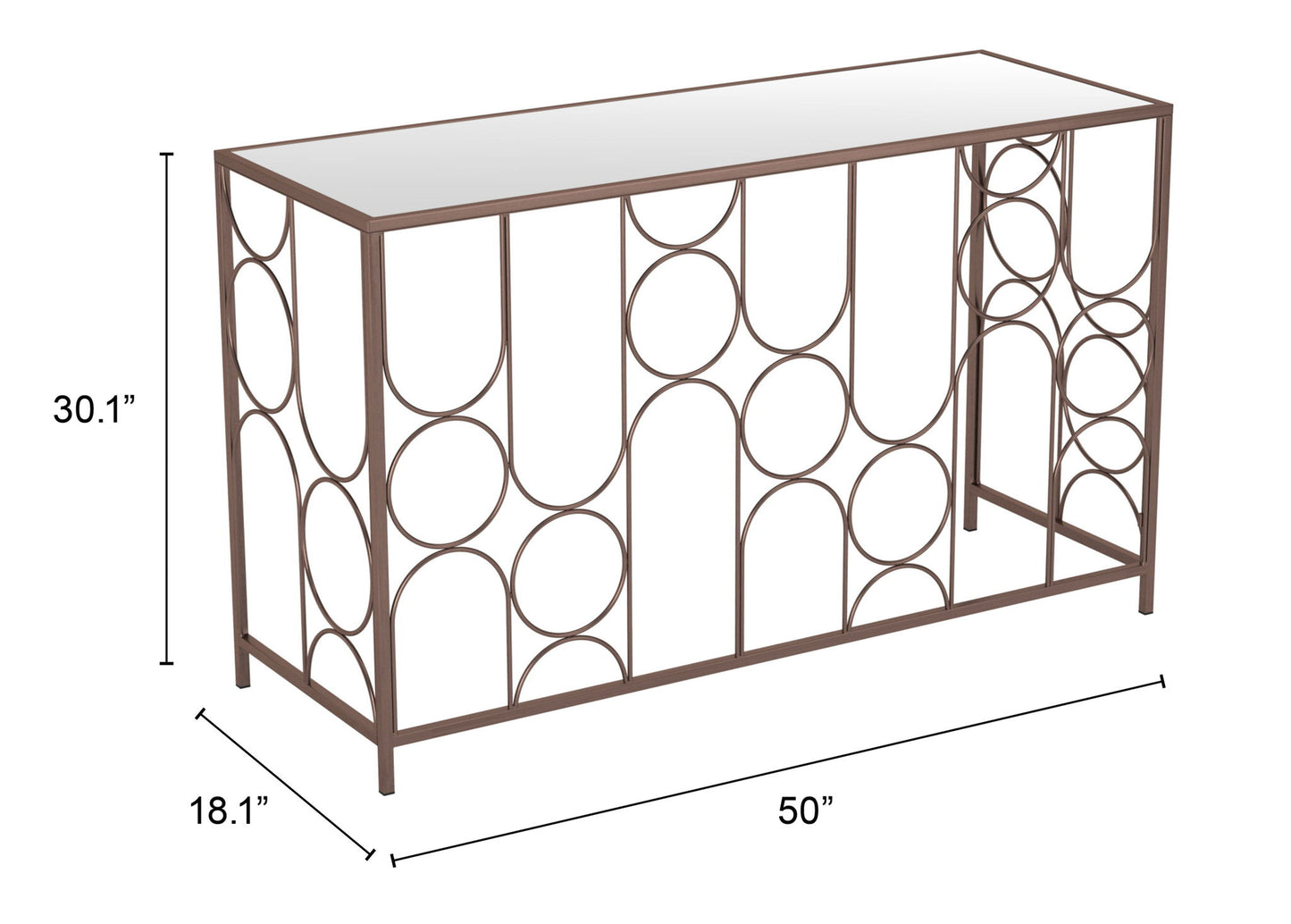Convale - Console Table - Bronze