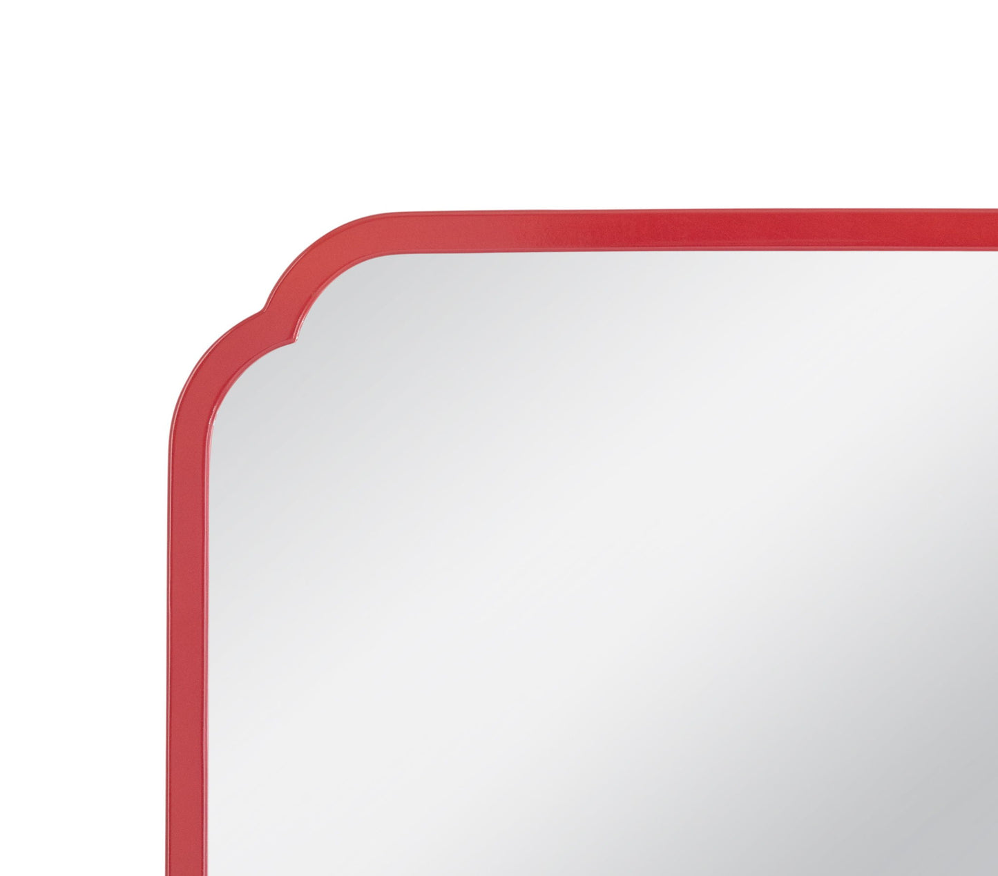 Flora - Square Wall Mirror - Red